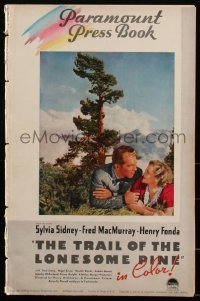1y0166 TRAIL OF THE LONESOME PINE pressbook 1936 Sylvia Sidney, Henry Fonda, Fred MacMurray, rare!