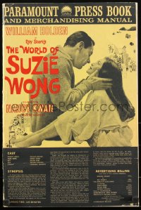 1y0178 WORLD OF SUZIE WONG pressbook 1960 William Holden was 1st man Nancy Kwan ever loved, rare!