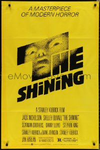 1y0865 SHINING studio style 1sh 1980 Stephen King & Stanley Kubrick, iconic art by Saul Bass!