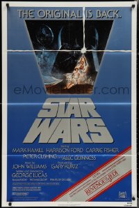 1y0877 STAR WARS NSS style 1sh R1982 A New Hope, Lucas classic sci-fi epic, art by Jung!