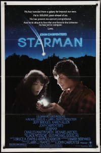 1y0880 STARMAN 1sh 1984 John Carpenter, alien Jeff Bridges & Karen Allen, company's coming!