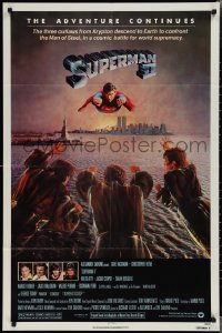 1y0885 SUPERMAN II NSS style 1sh 1981 Christopher Reeve, Terence Stamp, great image of villains!
