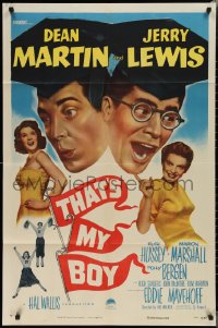 1y0895 THAT'S MY BOY 1sh 1951 wacky college students Dean Martin & Jerry Lewis, Hussey & Bergen!