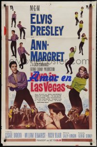 1y0921 VIVA LAS VEGAS int'l 1sh 1964 Elvis Presley & sexy Ann-Margret in Love in Las Vegas!
