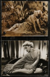 1y1742 SARI MARITZA 3 7x9 stills 1930s great images in jungle and sexy seated portrait!