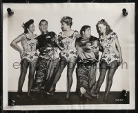 1y1792 WHO DONE IT 2 8x10 stills 1942 cool images of wacky Bud Abbott & Lou Costello!
