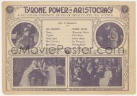 1y1499 ARISTOCRACY herald 1914 Tyrone Power Sr. in the famous society drama ni four parts, rare!