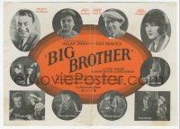 1y1500 BIG BROTHER herald 1923 Tom Moore, Edith Roberts, from Rex Beach novel, ultra rare!
