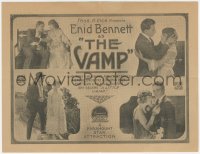 1y1520 VAMP herald 1918 Enid Bennett becomes a vamp to win a minister's heart, ultra rare!