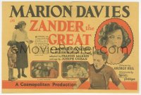 1y1527 ZANDER THE GREAT herald 1925 Marion Davies must save stepbrother from evil orphanage, rare!