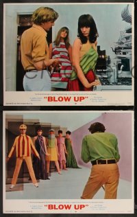1y1245 BLOW-UP 8 LCs 1967 Michelangelo Antonioni, Vanessa Redgrave, David Hemmings, sexy models!