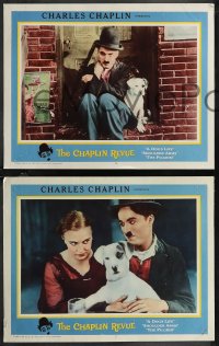 1y1276 CHAPLIN REVUE 6 LCs 1959 Charlie in A Dog's Life, Shoulder Arms, The Pilgrim and more!
