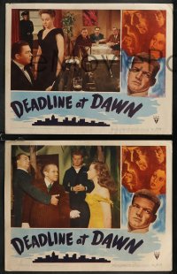 1y1294 DEADLINE AT DAWN 3 LCs 1946 Susan Hayward, Marvin Miller, Paul Lukas, Joseph Calleia & Cowan!