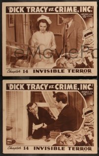 1y1286 DICK TRACY VS. CRIME INC. 4 chapter 14 LCs 1941 Byrd, detective serial, Invisible Terror!