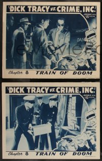 1y1287 DICK TRACY VS. CRIME INC. 4 chapter 8 LCs 1941 Ralph Byrd, detective serial, Train of Doom!
