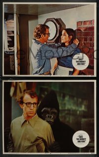 1y1267 TAKE THE MONEY & RUN 8 LCs 1969 wacky images of Woody Allen in classic mockumentary!