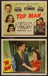 1y1269 TOP MAN 8 LCs 1943 Donald O'Connor, Richard Dix, Anne Gwynne, Peggy Ryan!