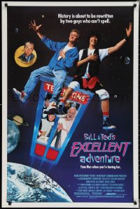1z1136 BILL & TED'S EXCELLENT ADVENTURE 1sh 1989 Keanu Reeves, Winter, be excellent to each other!