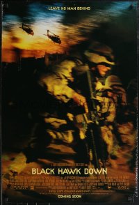 1z1139 BLACK HAWK DOWN advance DS 1sh 2001 Ridley Scott, leave no man behind!