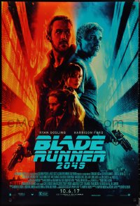 1z1144 BLADE RUNNER 2049 advance DS 1sh 2017 great montage image with Harrison Ford & Ryan Gosling!