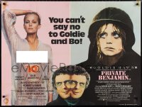 1z0606 '10'/PRIVATE BENJAMIN British quad 1980s you can't say no to Goldie Hawn and sexy Bo Derek!