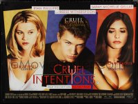 1z0617 CRUEL INTENTIONS British quad 1999 Sara Michelle Gellar, Ryan Phillippe, Reese Witherspoon!