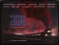 1z0633 MURDER ON THE ORIENT EXPRESS teaser DS British quad 2017 Branagh, huge cast, Agatha Christie!