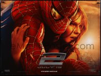 1z0640 SPIDER-MAN 2 teaser DS British quad 2004 image of Tobey Maguire in the title role, Sacrifice!