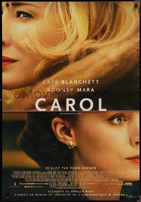 1z0382 CAROL French language Canadian 1sh 2015 Academy nominees Cate Blanchett and Rooney Mara!