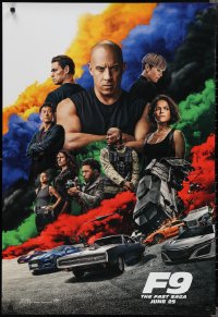 1z0384 F9 teaser DS Canadian 1sh 2021 Fast & Furious 9, Charlize Theron, Vin Diesel, colored smoke!