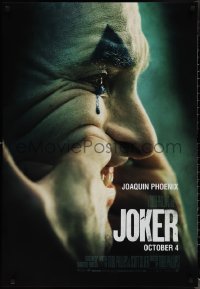 1z0387 JOKER teaser Canadian 1sh 2019 Joaquin Phoenix as the infamous DC Comics Batman villain!