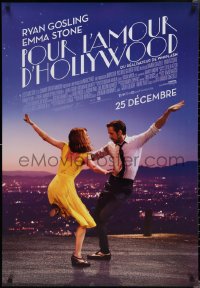 1z0389 LA LA LAND advance Canadian 1sh 2016 great image of Ryan Gosling & Emma Stone dancing!