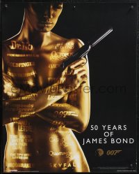 1z0200 50 YEARS OF JAMES BOND 16x20 English commercial poster 2011 painted woman and titles!