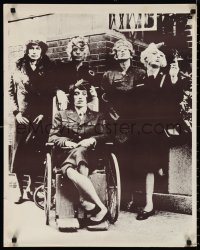 1z0225 ROLLING STONES 23x29 commercial poster 1970s great portrait of the legendary rock band!