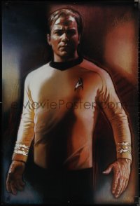 1z0229 STAR TREK CREW 27x40 commercial poster 1991 Drew art of William Shatner as Captain Kirk!