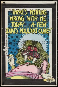 1z0233 THERE'S NOTHING WRONG WITH ME TODAY 23x35 commercial poster 1972 wild marijuana art!