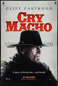 1z1162 CRY MACHO teaser DS 1sh 2021 Clint Eastwood, a story of being lost... and found!