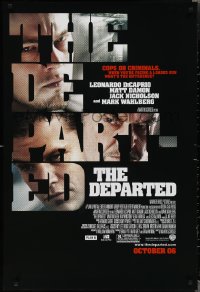 1z1174 DEPARTED advance DS 1sh 2006 Leonardo DiCaprio, Matt Damon, Martin Scorsese!