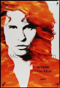 1z1181 DOORS teaser DS 1sh 1990 cool image of Val Kilmer as Jim Morrison, directed by Oliver Stone!