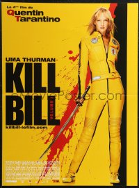1z0459 KILL BILL: VOL. 1 French 16x21 2003 Quentin Tarantino directed, cool bloody design!