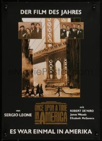 1z0366 ONCE UPON A TIME IN AMERICA German 13x18 1984 De Niro, James Woods, Leone, German title design