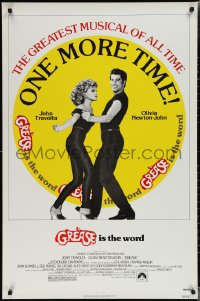 1z1218 GREASE 1sh R1980 John Travolta & Olivia Newton-John in a most classic musical, one more time!