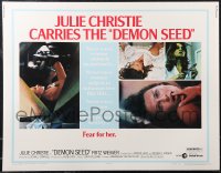1z0867 DEMON SEED style B 1/2sh 1977 Julie Christie is profanely violated by a demonic machine!