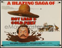 1z0879 HOT LEAD & COLD FEET 1/2sh 1978 Disney, Robert Butler directed, wacky artwork of Don Knotts!