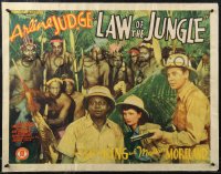 1z0886 LAW OF THE JUNGLE 1/2sh 1942 Arline Judge, John King, Mantan Moreland, ultra rare!