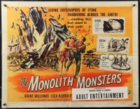 1z0893 MONOLITH MONSTERS 1/2sh 1957 most classic Reynold Brown sci-fi art of living skyscrapers!