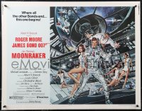 1z0895 MOONRAKER 1/2sh 1979 art of Moore as Bond & sexy Lois Chiles by Goozee!