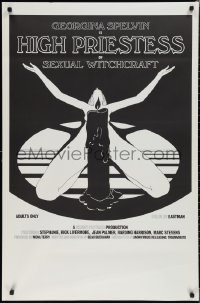 1z1238 HIGH PRIESTESS OF SEXUAL WITCHCRAFT 1sh 1973 Georgina Spelvin, sexy art of woman w/candle!