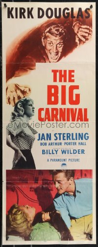 1z0922 ACE IN THE HOLE insert 1951 Billy Wilder classic, rare version with 'The Big Carnival'!