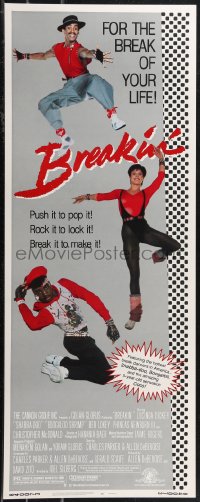 1z0938 BREAKIN' insert 1984 break-dancing Shabba-doo dances for his life, rock it to lock it!
